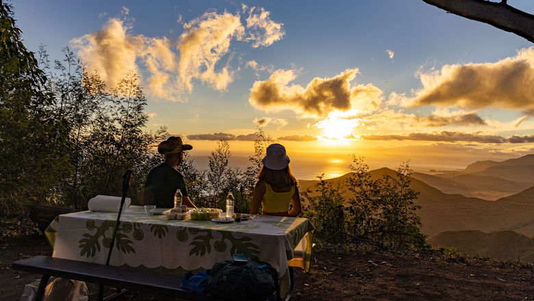 A hike in the Palehua area of West Maui ends at picnic tables overlooking Nanakuli and, in some cases, showcasing the sunset.