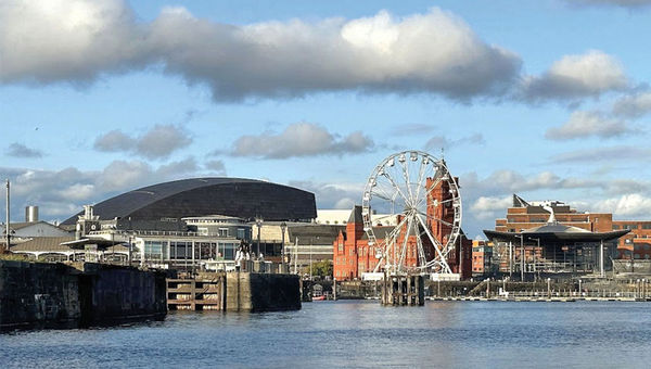 Cardiff Bay's modern harbor once shipped coal around the world. Now the area is home to trendy pubs and restaurants. Cardiff Bay's modern harbor once shipped coal around the world. Now the area is home to trendy pubs and restaurants.