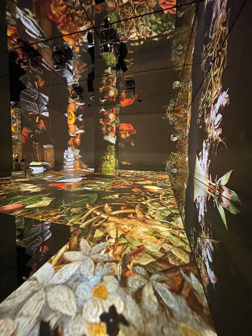 Inside the "Beyond Reality" gallery at London's Frameless experience. Inside the "Beyond Reality" gallery at London's Frameless experience.