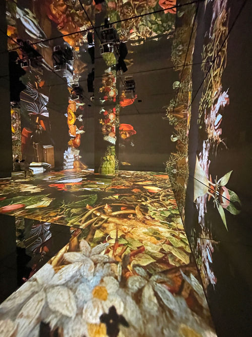 Inside the "Beyond Reality" gallery at London's Frameless experience.