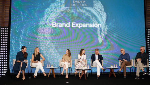 A panel on brand marketing at Embark Beyond's Cancun event. A panel on brand marketing at Embark Beyond's Cancun event.