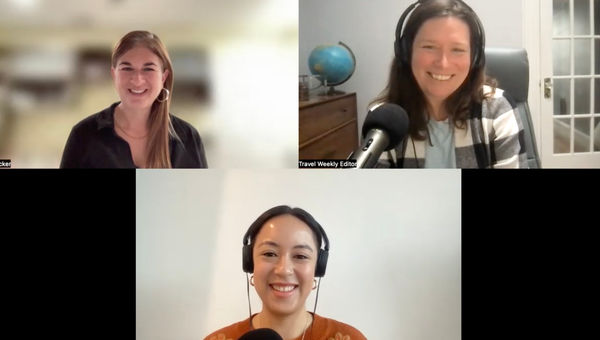 Clockwise from top left: Travel advisor Deb Swacker, Folo host Rebecca Tobin and hotels editor Christina Jelski talk about the importance of kids clubs and the investments resorts have made in programming for children.