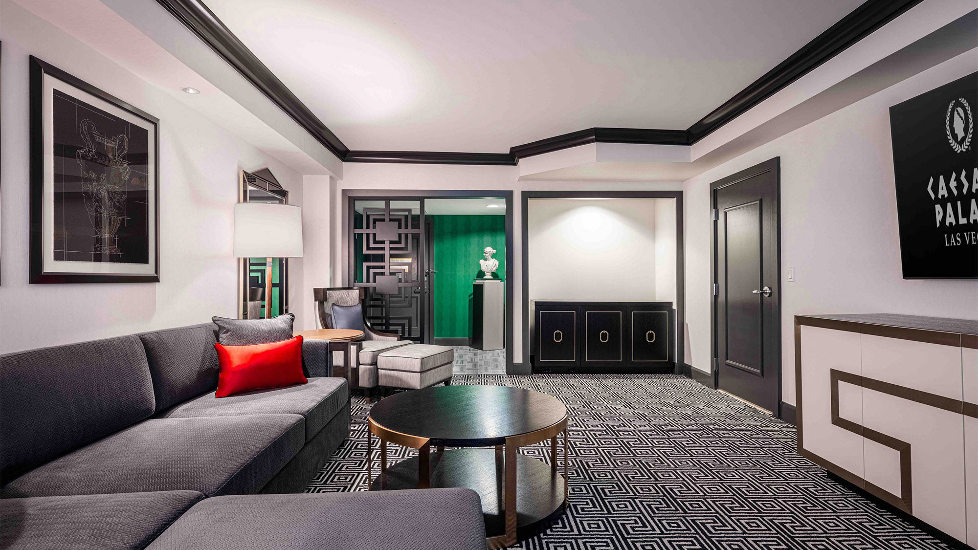 The executive suite at Caesars Palace’s Colosseum Tower.