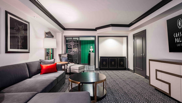 The executive suite at Caesars Palace’s Colosseum Tower.