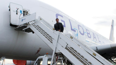 Global Airlines was founded by James Asquith, 34.
