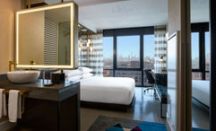A guestroom at the Renaissance New York Harlem.