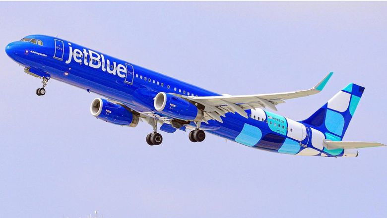 JetBlue will be the first airline to implement Amazon's satellite internet service.