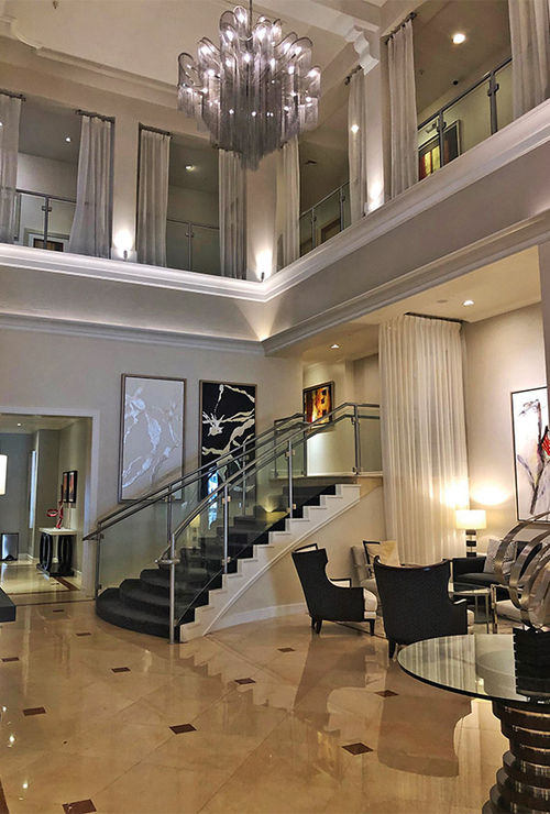 The lobby of the Inn on Fifth, a popular hotel for C-suite functions. The lobby of the Inn on Fifth, a popular hotel for C-suite functions.