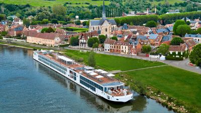 A Viking Longship on the Seine River.