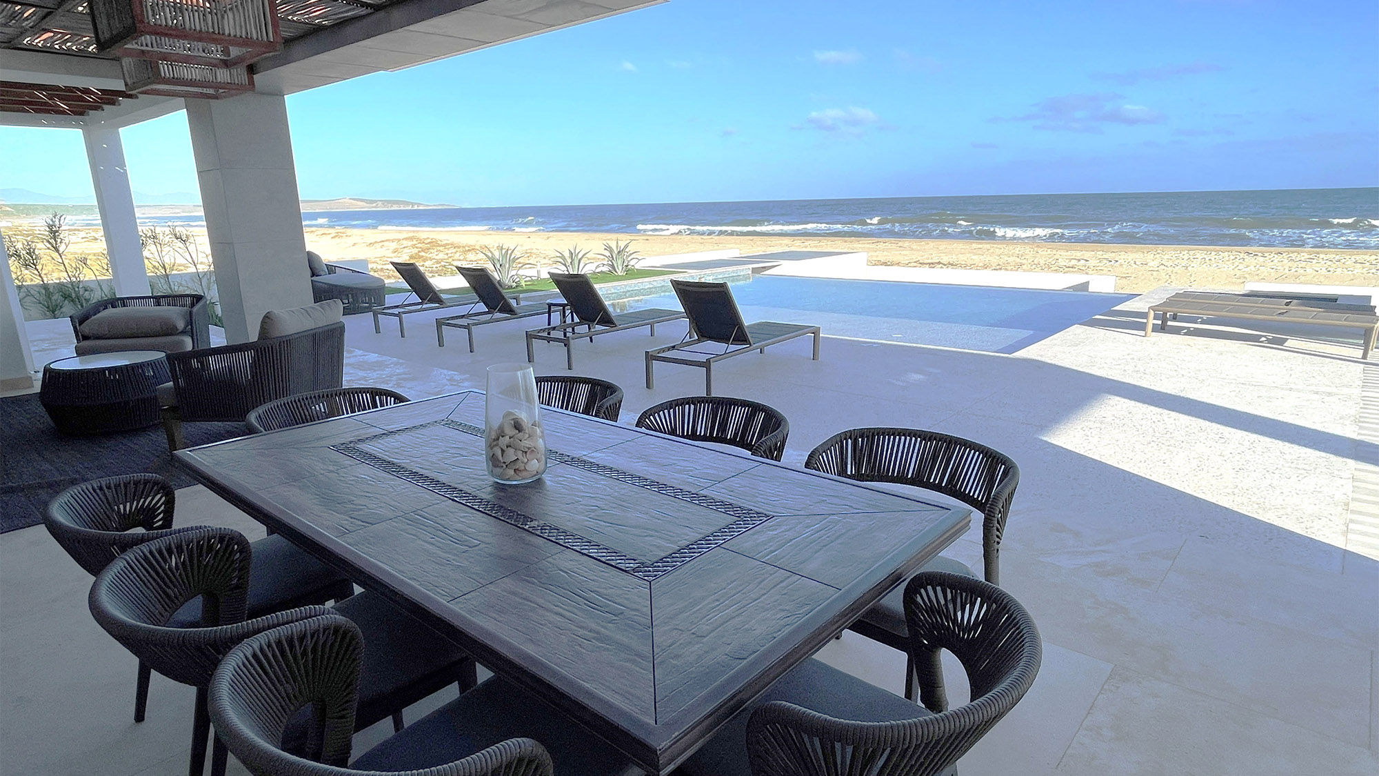 The view of the Sea of Cortez from the deck of Villa Zafiro.