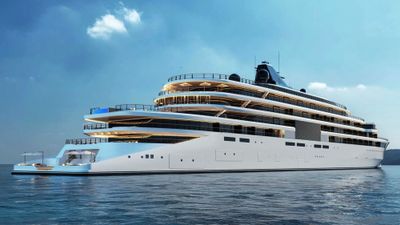 A rendering of Aman at Sea's first superyacht.