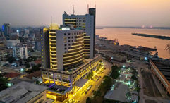 The Hilton Kinshasa is centrally located in the business and shopping district of La Gombe.