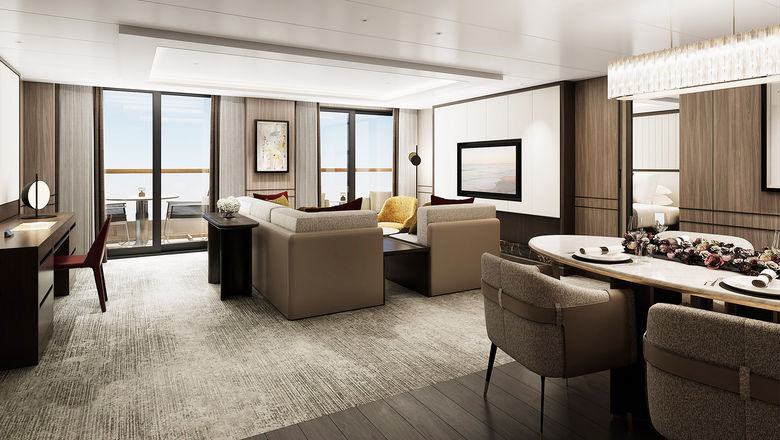 A rendering of the Residential Suite on the Luminara.