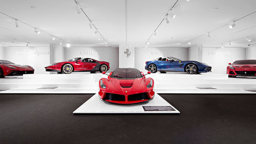The Museo Ferrari Maranello showcases the history and evolution of the automotive brand, complete with examples of classic and current Ferraris throughout the years. The Museo Ferrari Maranello showcases the history and evolution of the automotive brand, complete with examples of classic and current Ferraris throughout the years.