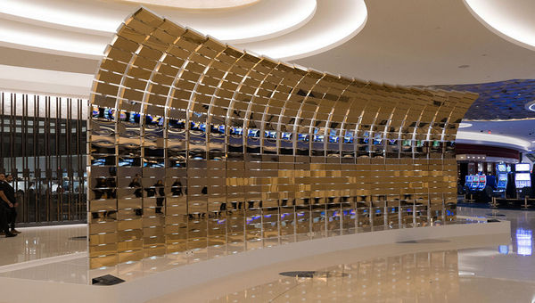 "Oceans" by Breakfast Studio is a kinetic sculpture that uses real-time data of ocean tides from around the world to trigger its movements and transitions. "Oceans" by Breakfast Studio is a kinetic sculpture that uses real-time data of ocean tides from around the world to trigger its movements and transitions.