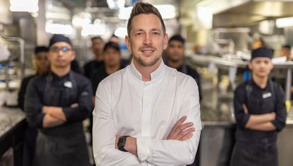 Tom Goetter, director of food and beverage for all of Scenic Group's ocean products and a former "Top Chef" contestant.