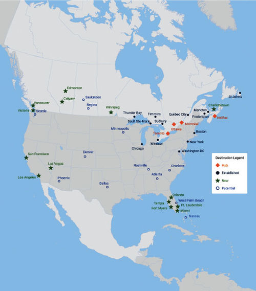Porter has ambitions to expand to several more U.S. cities, including Atlanta, Nashville and Denver. Porter has ambitions to expand to several more U.S. cities, including Atlanta, Nashville and Denver.