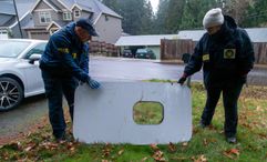 A door plug that was blown off an Alaska Airlines Boeing 737 Max 9 jet was found in a homeowner's yard in Oregon.
