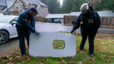 A door plug that was blown off an Alaska Airlines Boeing 737 Max 9 jet was found in a homeowner's yard in Oregon.