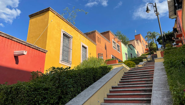 Las Graditas is a series of steps in Calvillo, Mexico, rewarding climbers with spectacular panoramic views of the city in Aguascalientes. Las Graditas is a series of steps in Calvillo, Mexico, rewarding climbers with spectacular panoramic views of the city in Aguascalientes.