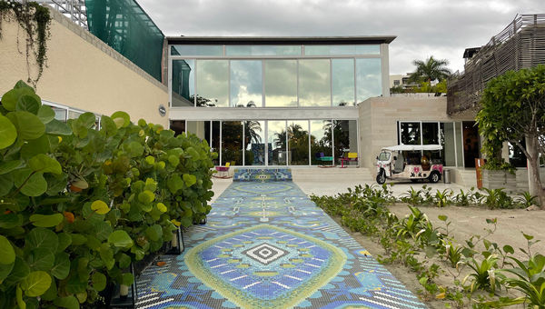The W Punta de Mita is decorated with more than 750,000 mosaic tiles.