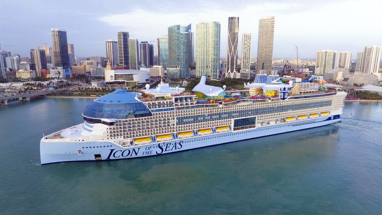Royal Caribbean's new Icon of the Seas in Miami.