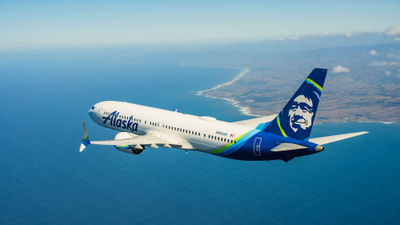 An Alaska Airlines 737 Max 9 jet in flight. The airline said it would begin returning the aircraft to service on Jan. 26.