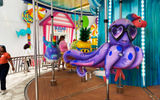The beach-themed carousel in the Icon's Surfside neighborhood.