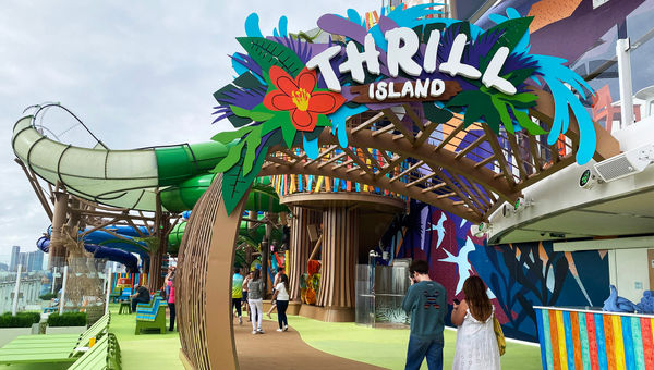 Thrill Island has a deserted island vibe. Thrill Island has a deserted island vibe.