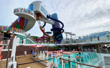 Royal Caribbean's first adults-only neighborhood, The Hideaway, is tucked away at the aft of the Icon and includes several Jacuzzis, an infinity pool with large loungers and a bar.