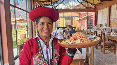 Parque de la Papa is a community tourism project backed by G Adventures' philanthropic brand Planeterra that works to preserve the 1,300 varieties of potatoes grown in the region.