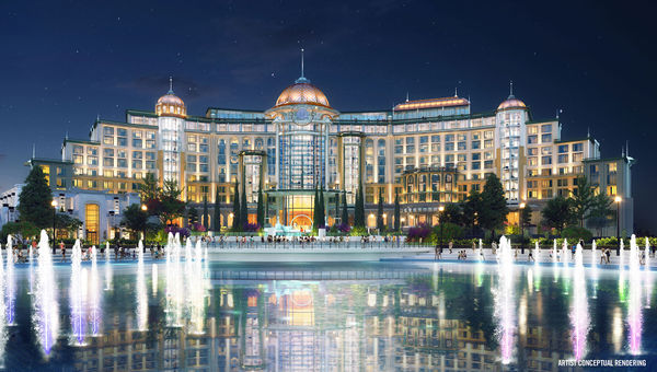 The Universal Helios Grand Hotel will be located inside Epic Universe at the end of Celestial Park.