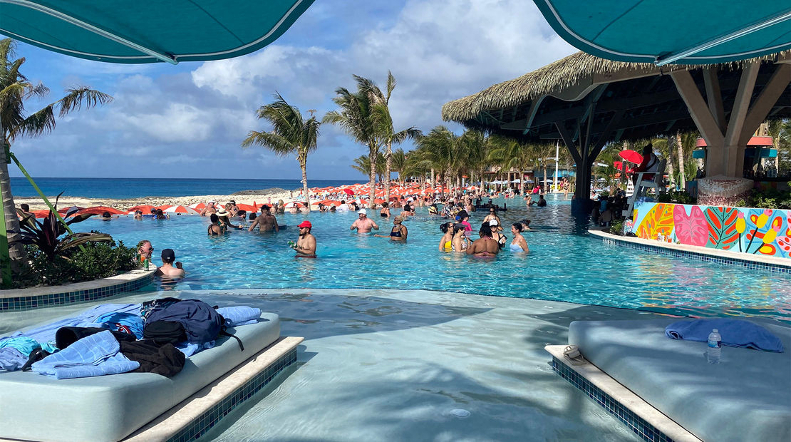 Royal Caribbean's Hideaway Beach: Not exactly a quiet nook, but kid-free:  Travel Weekly