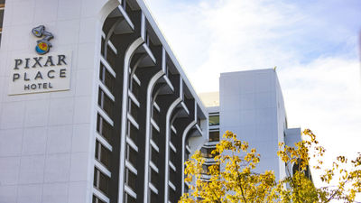 The Pixar Place Hotel at  Disneyland Resort. Disneyland is eliminating its 30-minute early park entry benefit for hotel guests beginning Jan. 5.