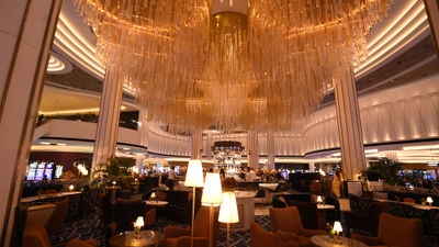 Bleau Bar is the centerpiece of the casino in Fontainebleau Las Vegas.