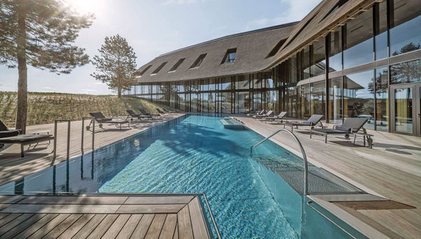 German health resort Lanserhof Sylt is one of several unique accommodations featured in "The Reluctant Traveler" in Season 2. German health resort Lanserhof Sylt is one of several unique accommodations featured in "The Reluctant Traveler" in Season 2.