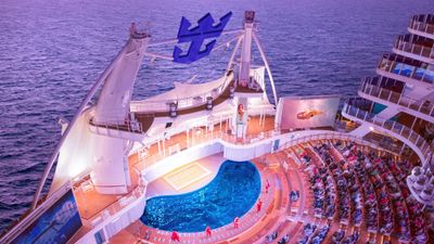 The AquaTheater on Symphony of the Seas, the fourth Oasis-class ship.