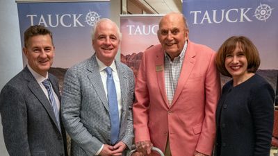 From left, Tauck's Jeremy Palmer, Dan Mahar, Arthur Tauck Jr. and Jennifer Tombaugh.