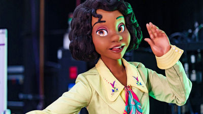 An animatronic figure of Tiana that will be featured in Tiana's Bayou Adventure.