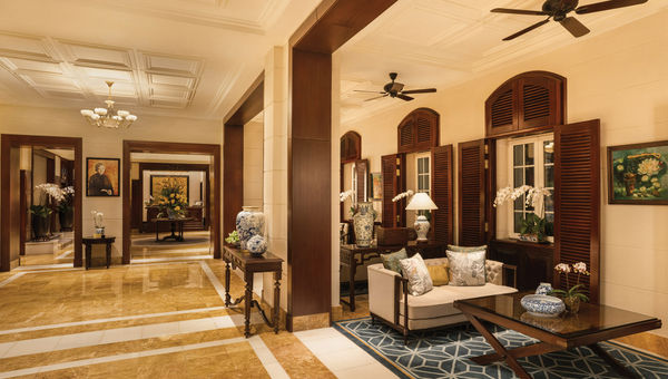 The lobby sitting area in the refurbished Heritage Wing at the Sofitel Legend Metropole Hanoi. The lobby sitting area in the refurbished Heritage Wing at the Sofitel Legend Metropole Hanoi.