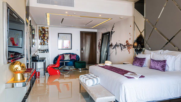 The South Tower has 72 rooms, each with an edgy, contemporary design and private plunge pools. The South Tower has 72 rooms, each with an edgy, contemporary design and private plunge pools.