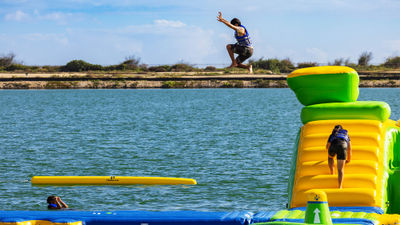 A new on-the-water playground, AquaVenture, is coming to the Wai Kai surf park in March.