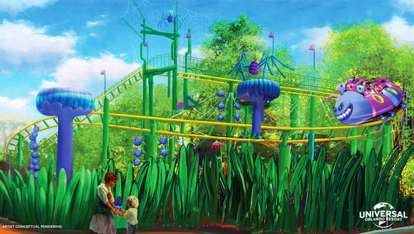 A rendering of the Trolls Trollercoaster. A rendering of the Trolls Trollercoaster.
