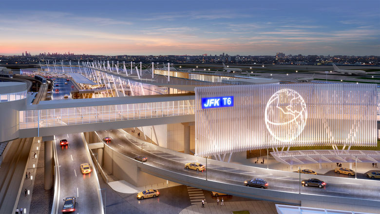 A rendering of the new Terminal 6 at JFK Airport.