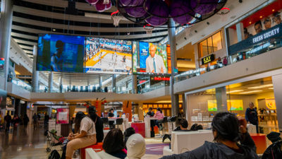 The Fashion Show Las Vegas on the Strip is one of many venues where fans will gather to catch March Madness action later this month.