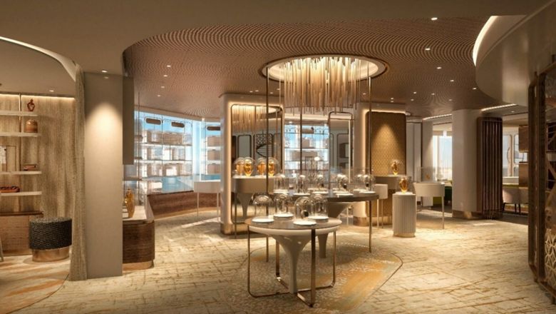 A conceptual rendering of part of Queen Anne’s Grand Lobby Boutiques space.