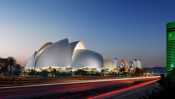The stadium's look has been described as a "spherical armadillo" by its designer.