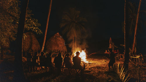 An evening bonfire on Coron in the Philippines' Calamian Islands. An evening bonfire on Coron in the Philippines' Calamian Islands.