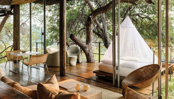 Singita Lebombo Lodge located in Kruger National Park, South Africa.