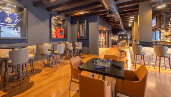 The Hideaway's Score sports bar and lounge. The Hideaway's Score sports bar and lounge.